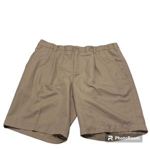 Nike Dri-Fit Golf Pleated Shorts Khaki Tan Men's Size 38